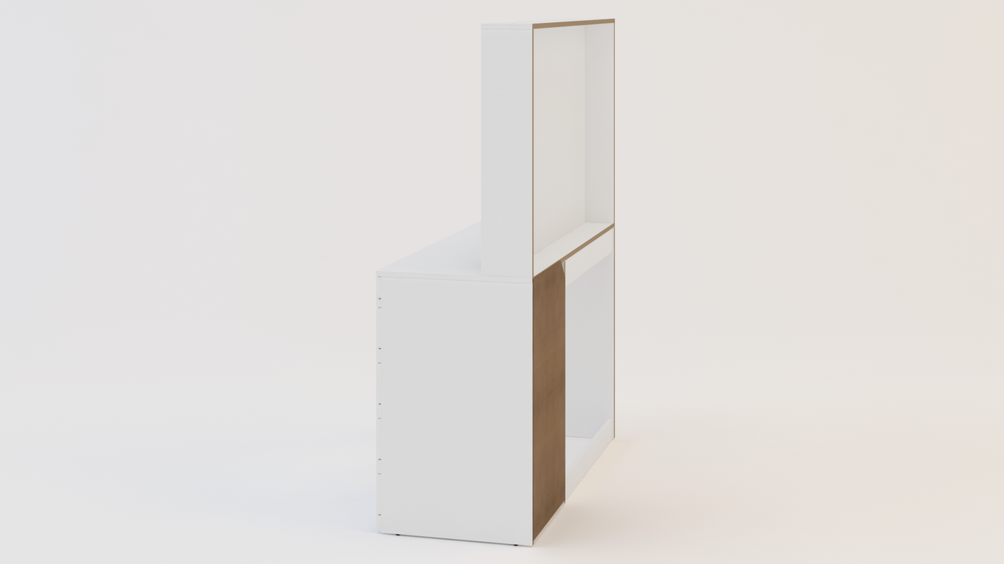 Ava 5 Drawer Dressing Table