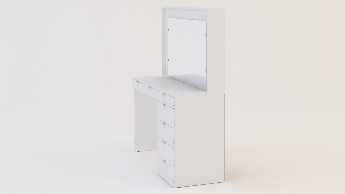 Ava 5 Drawer Dressing Table