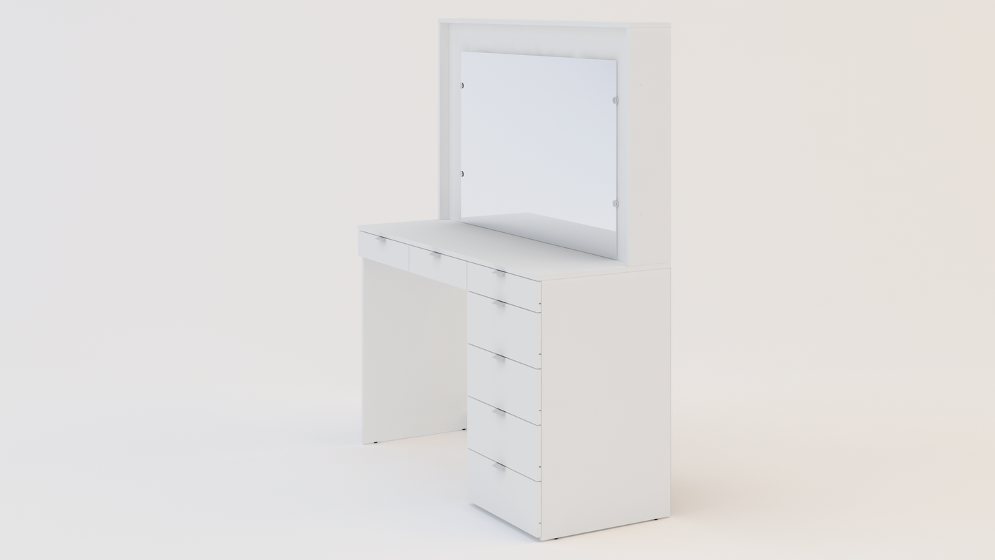 Ava 5 Drawer Dressing Table