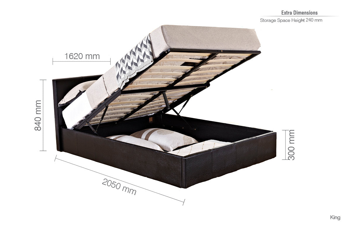 Berlin King Ottoman Bed