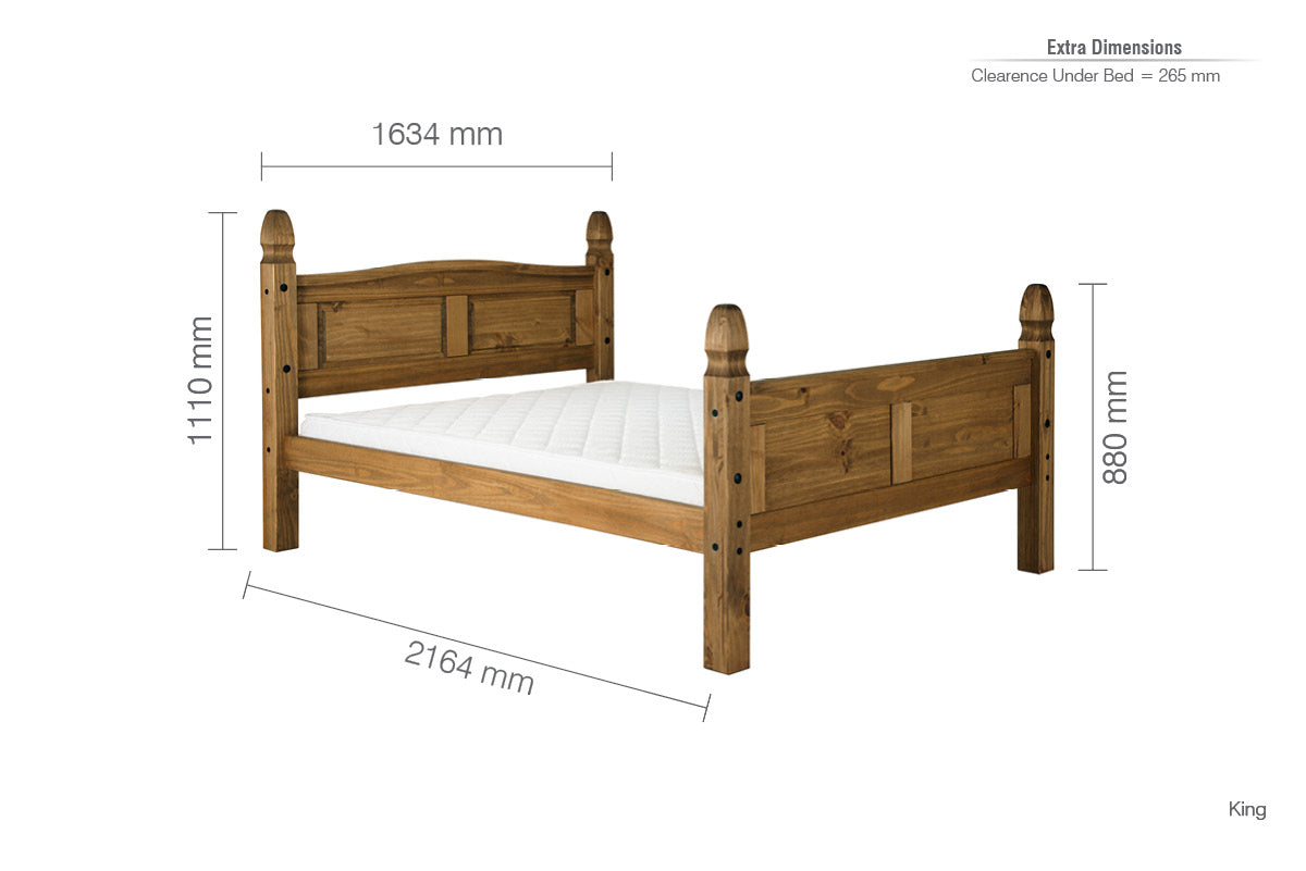 Corona High End King Bed