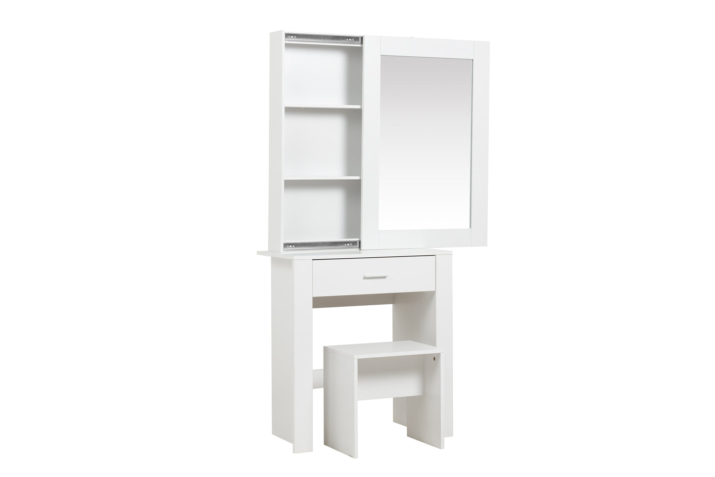 Evelyn 1 Drawer Sliding Mirror Dressing Table