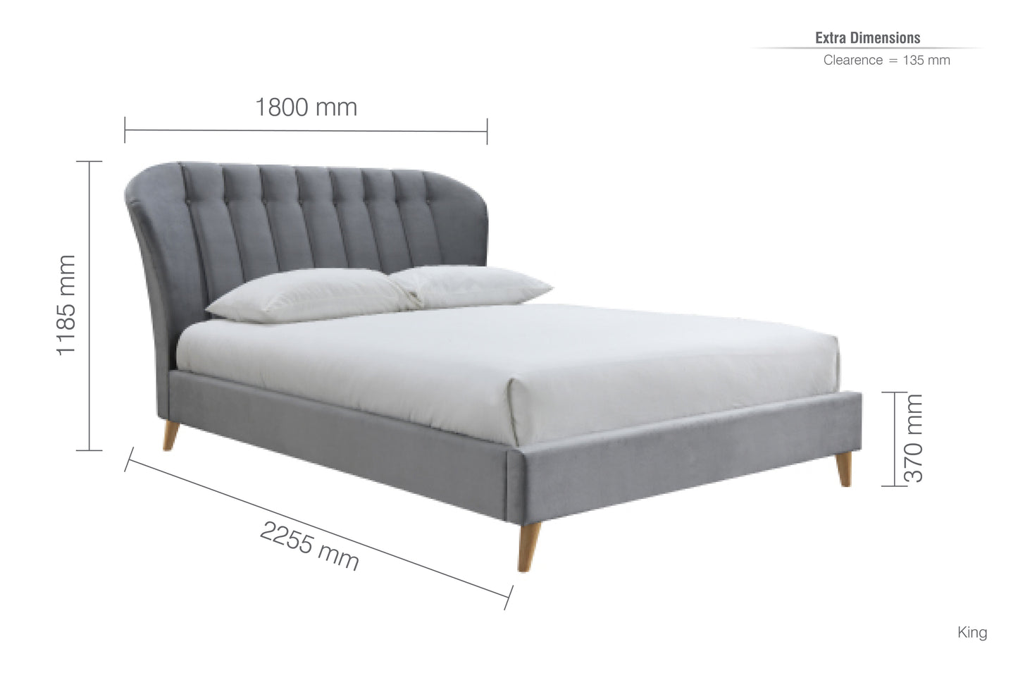Elm King Bed