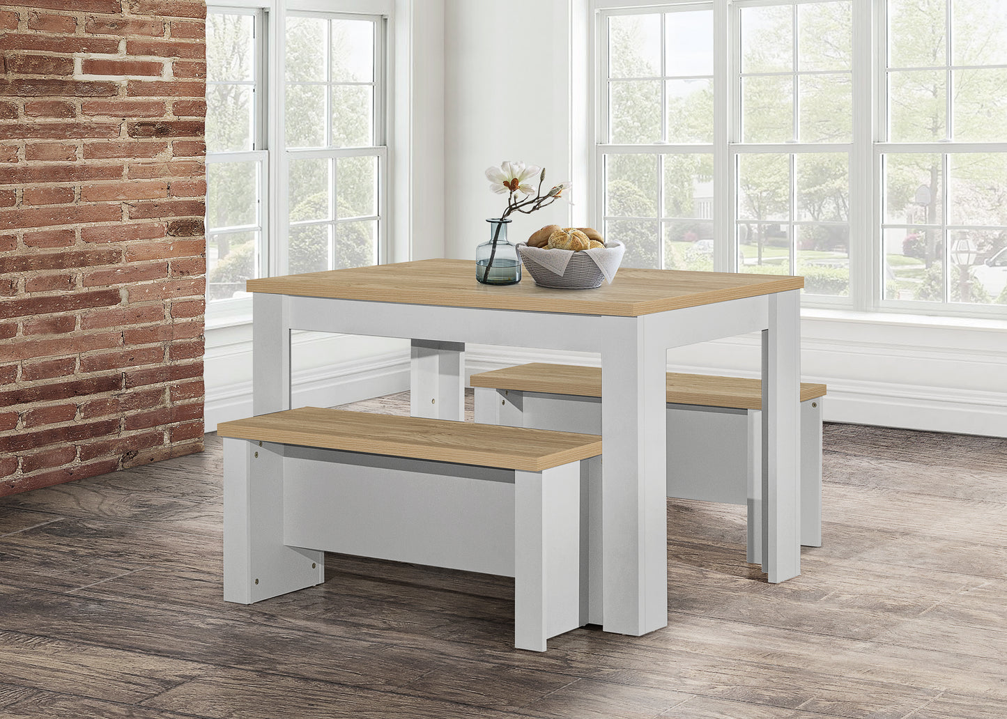 Highgate Dining Table & Bench Set