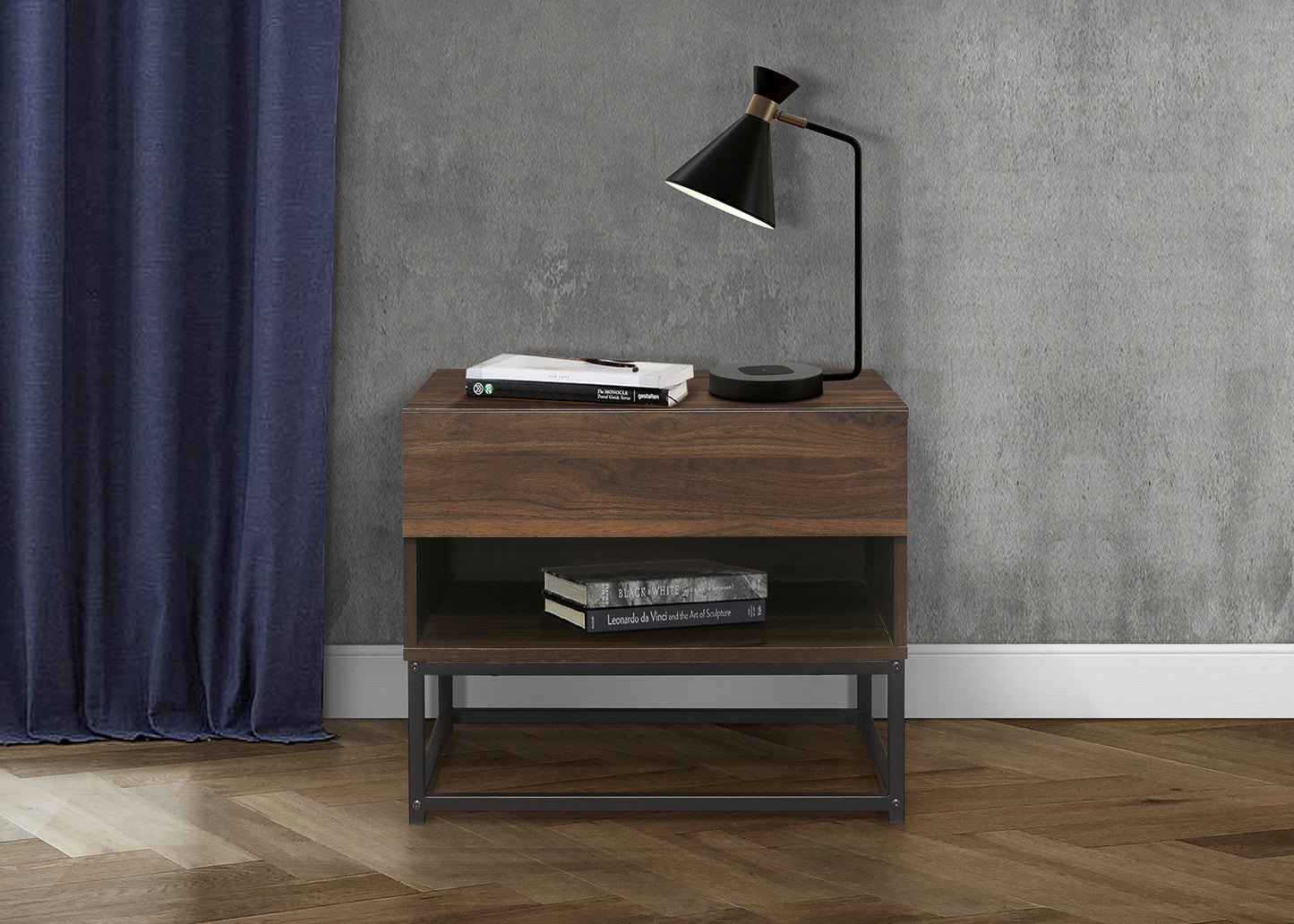 Houston 1 Drawer Bedside
