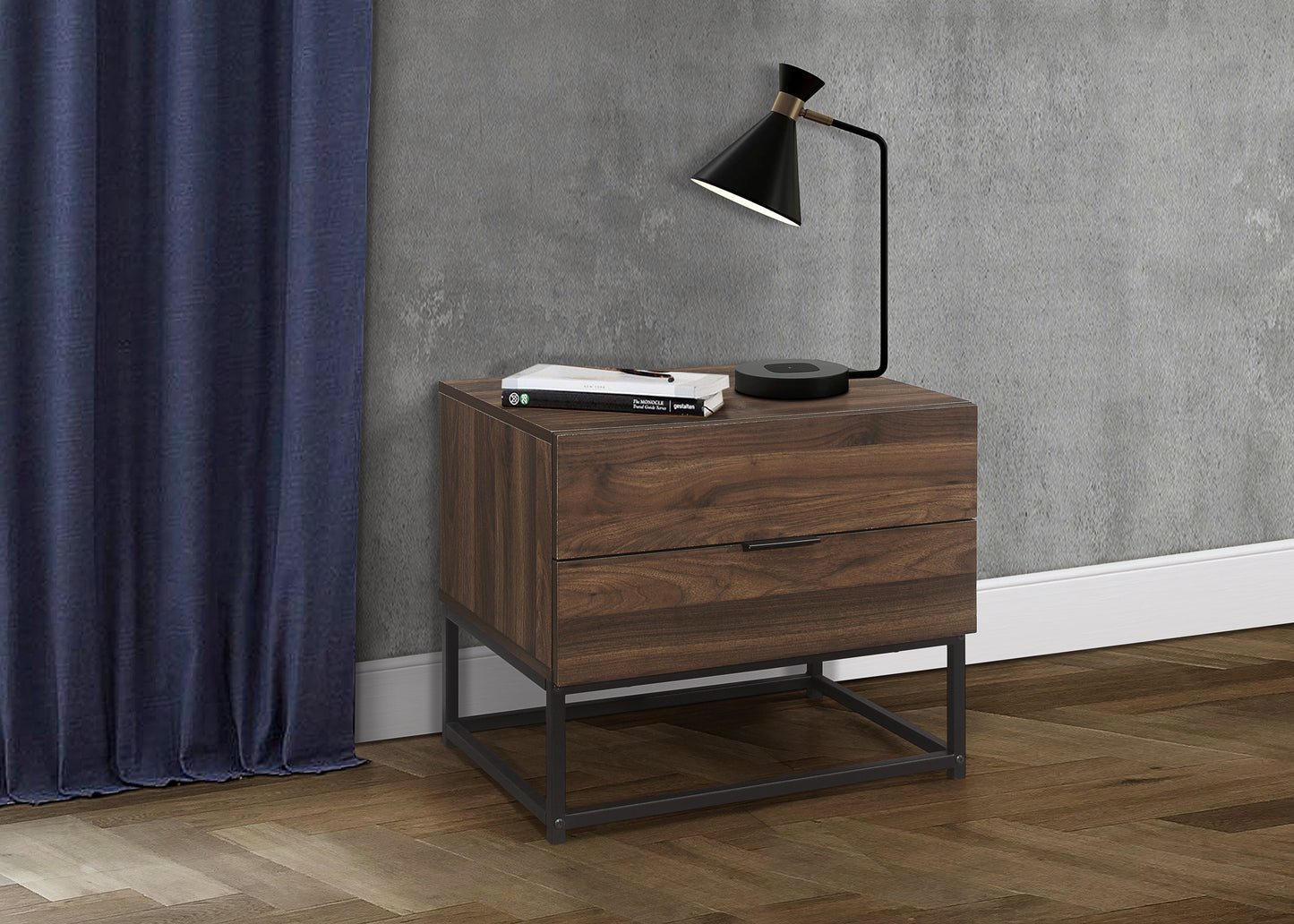 Houston 2 Drawer Bedside