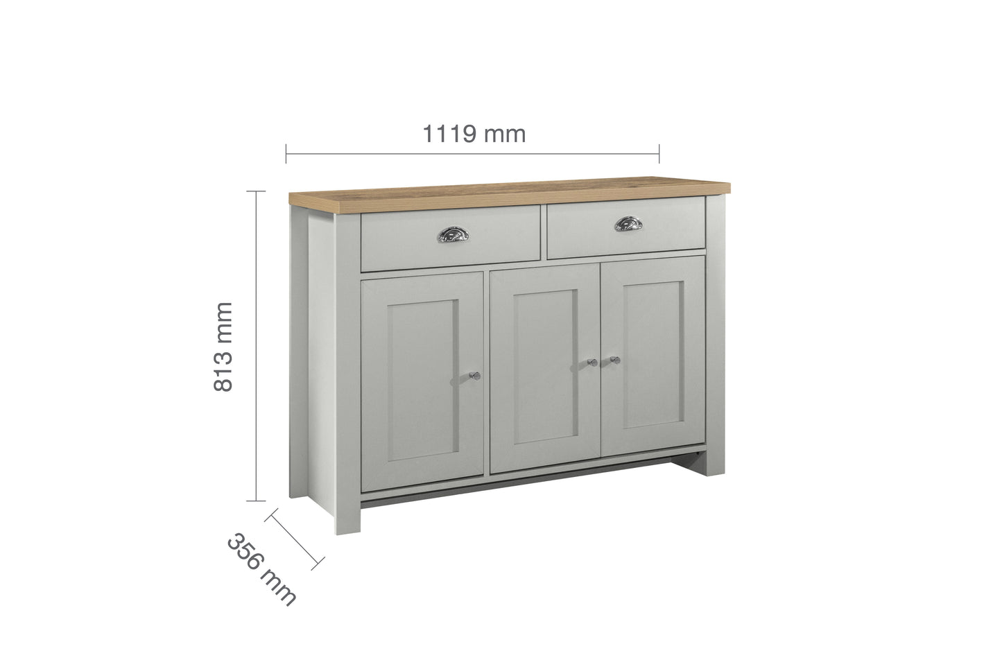 Highgate 3 Door 2 Drawer Sideboard