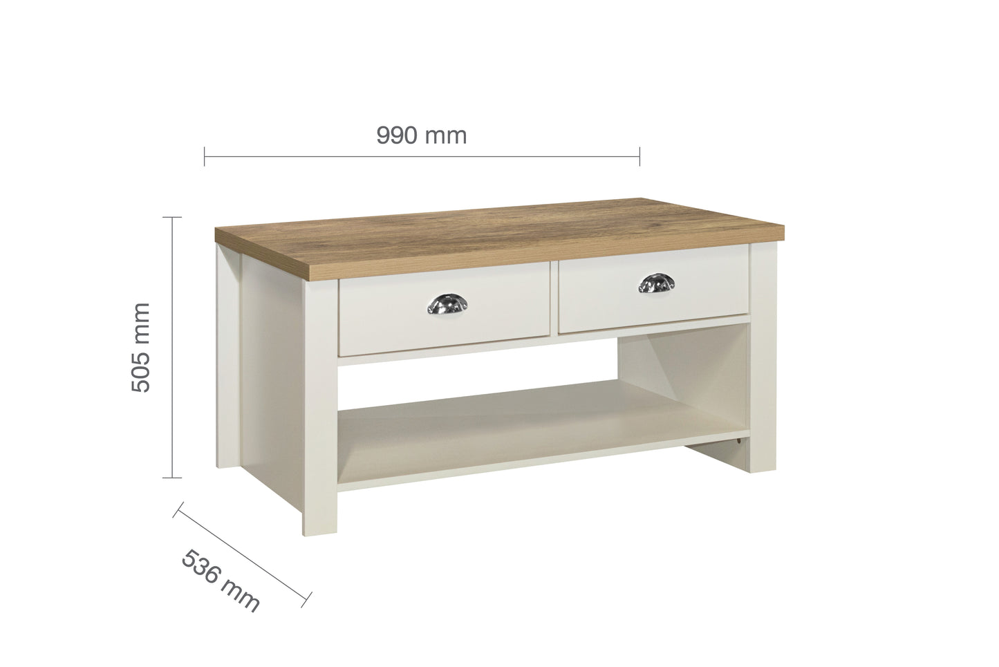 Highgate 2 Drawer Coffee Table
