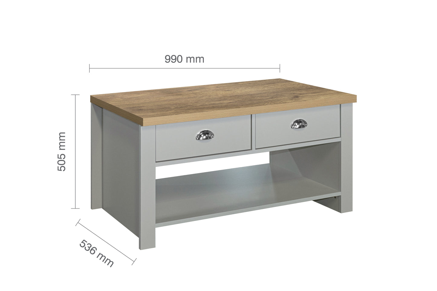 Highgate 2 Drawer Coffee Table