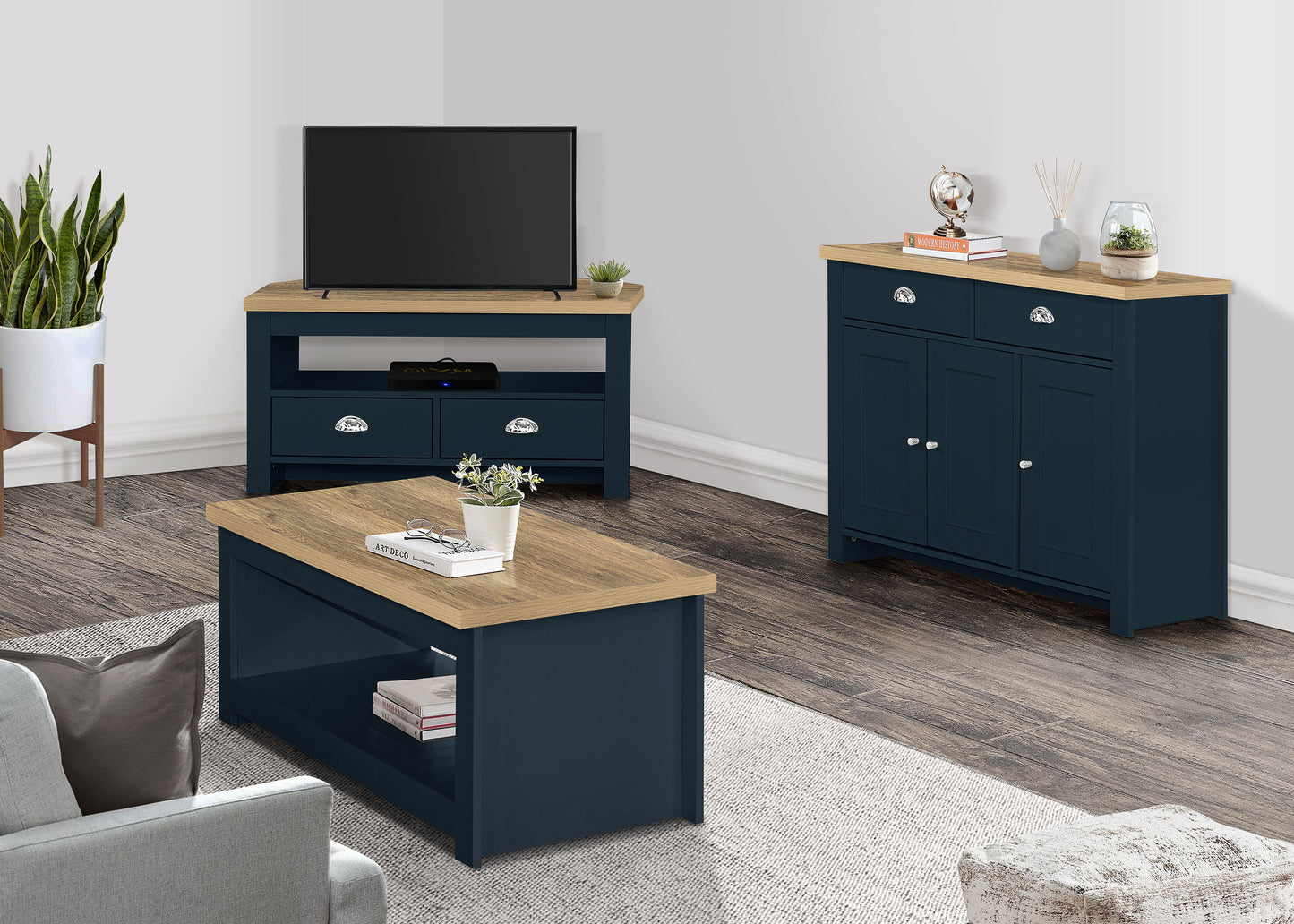 Highgate 3 Door 2 Drawer Sideboard