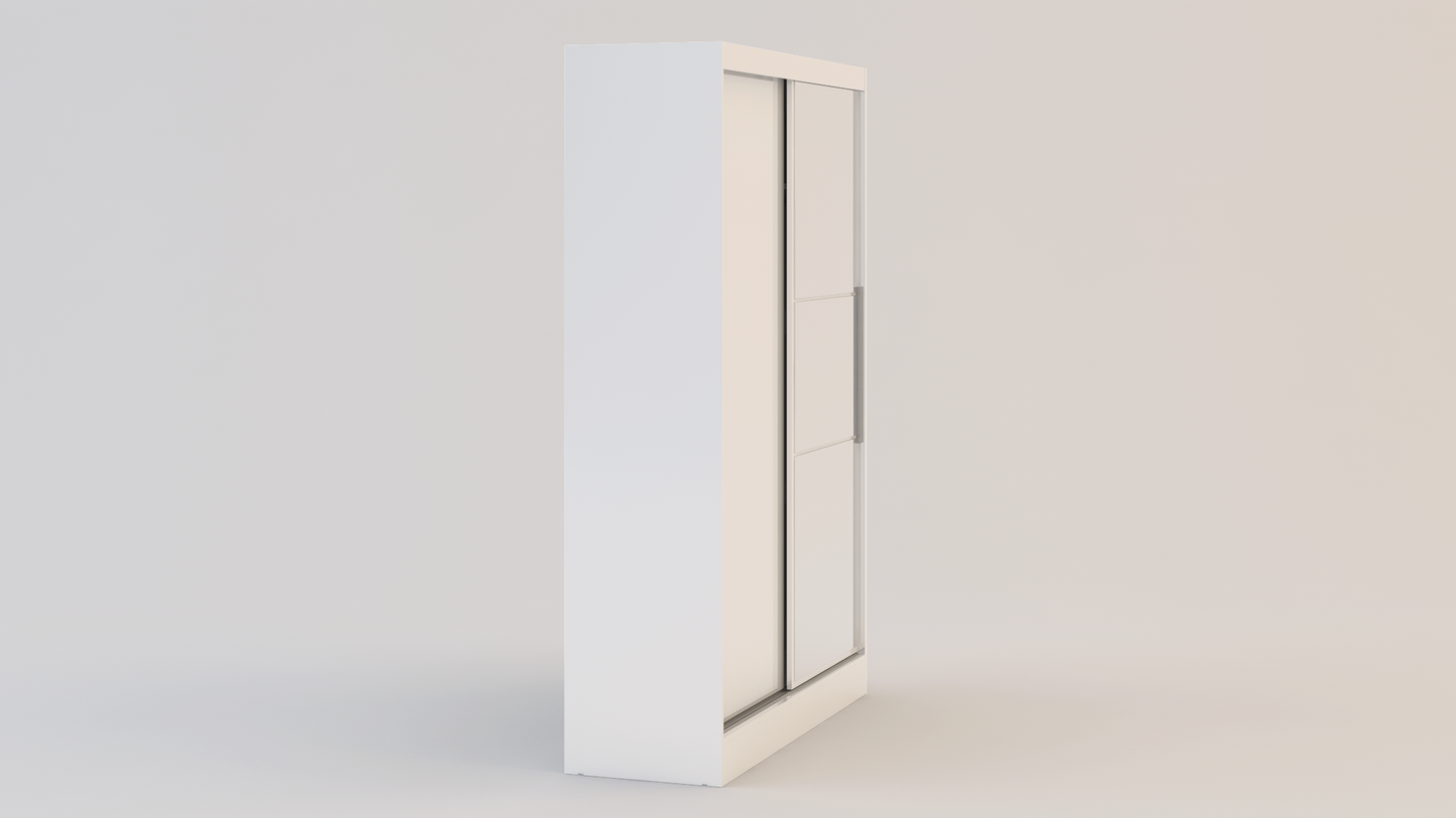 Lynx 2 Door Sliding Wardrobe With Mirror