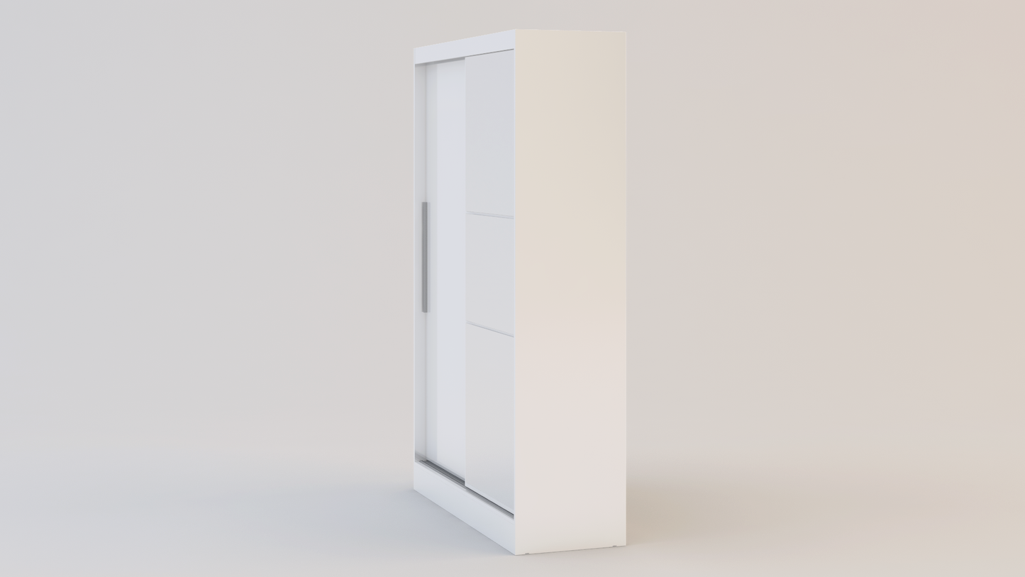 Lynx 2 Door Sliding Wardrobe With Mirror