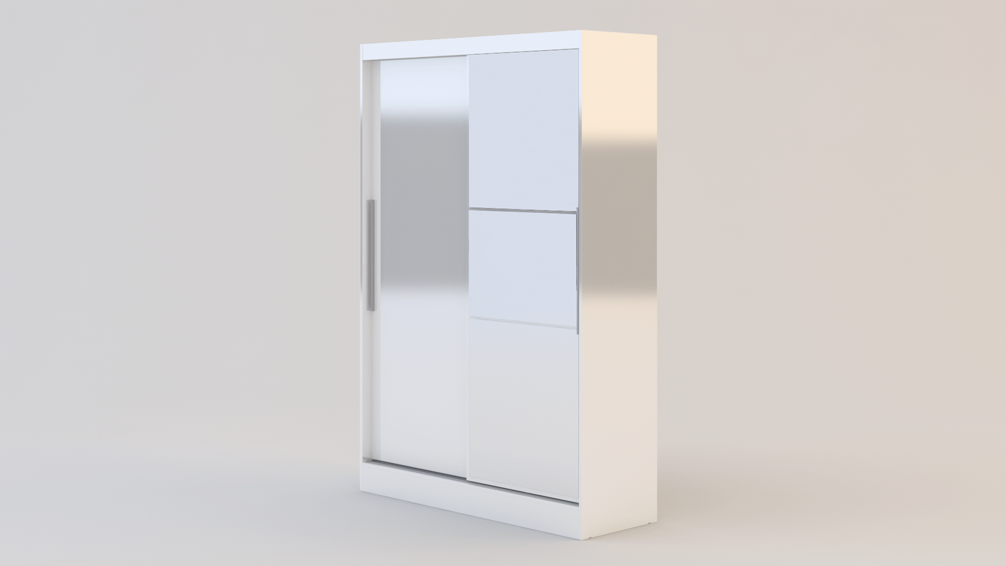 Lynx 2 Door Sliding Wardrobe With Mirror