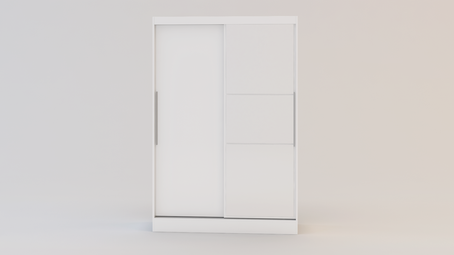 Lynx 2 Door Sliding Wardrobe With Mirror