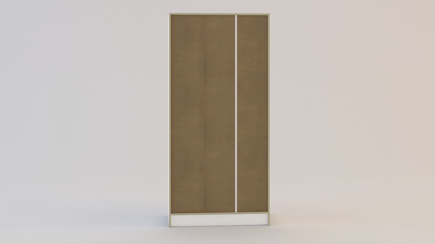 Lynx 3 Door 2 Drawer Wardrobe With Mirror