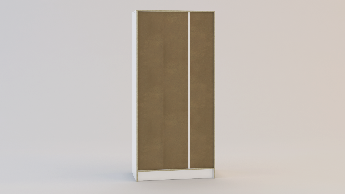 Lynx 3 Door 2 Drawer Wardrobe With Mirror