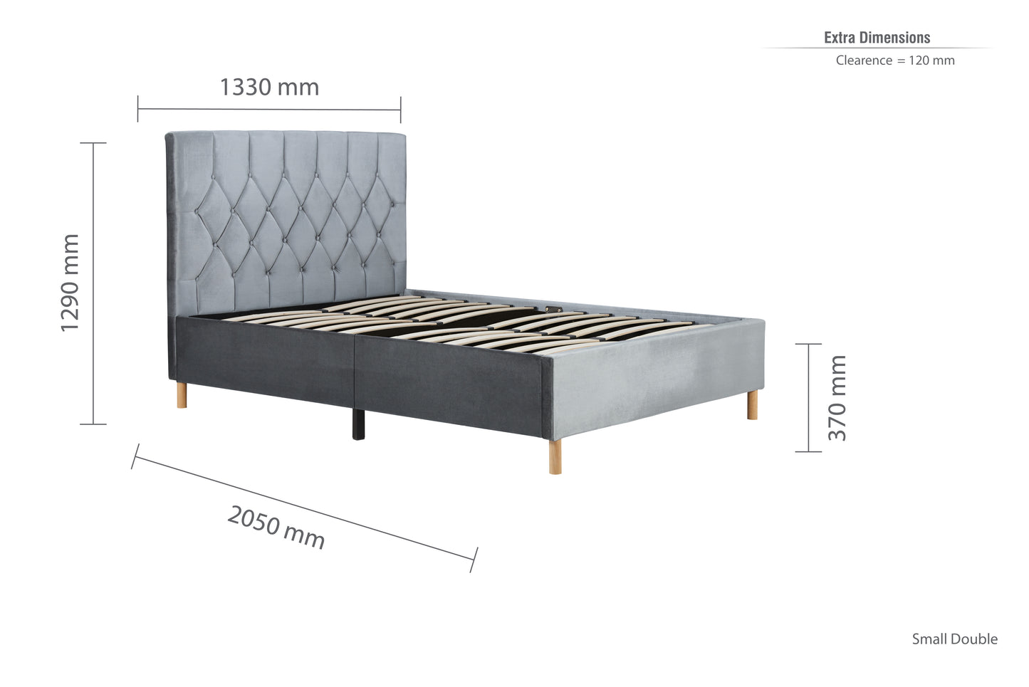 Loxley Small Double Bed