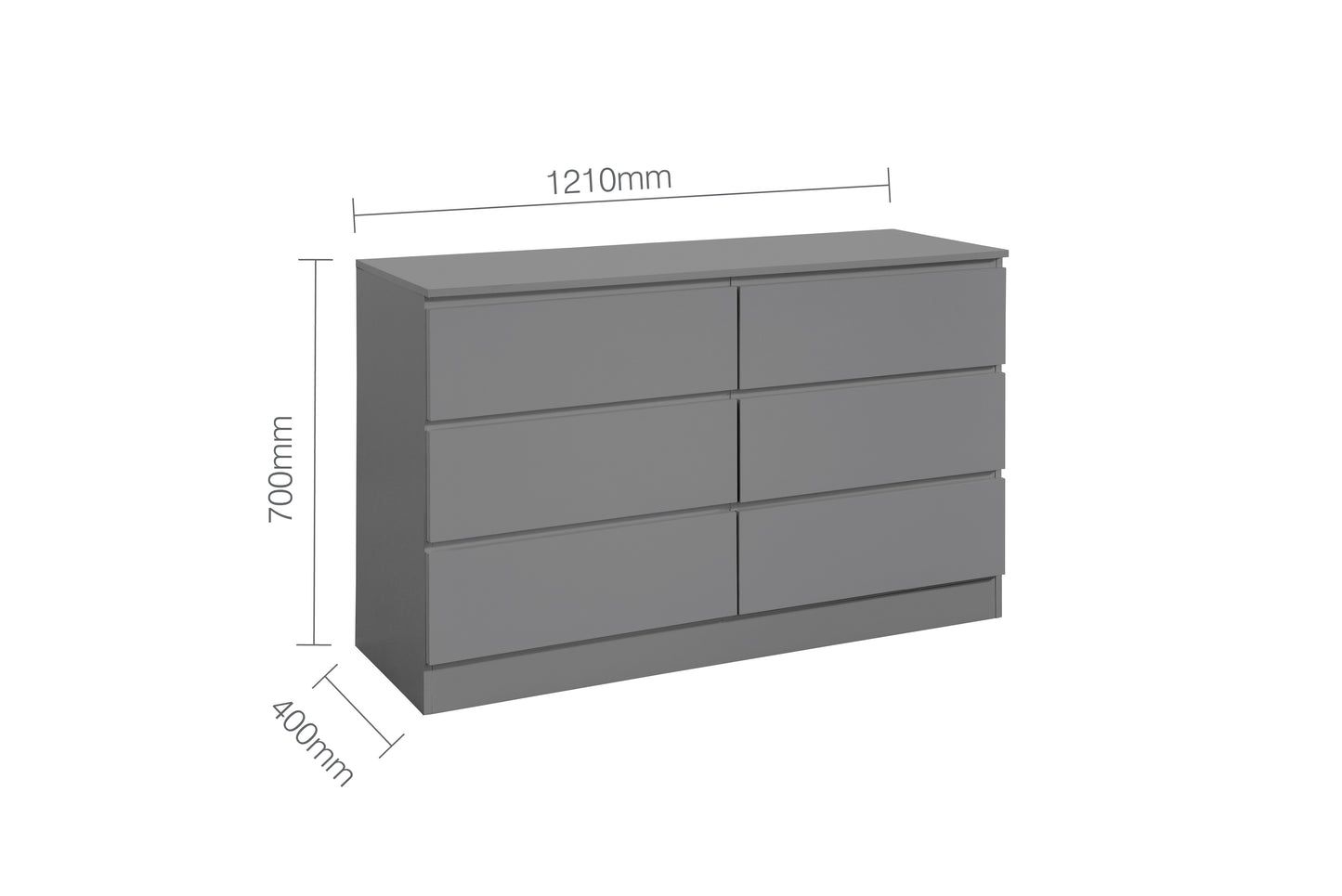 Oslo 6 Drawer Chest