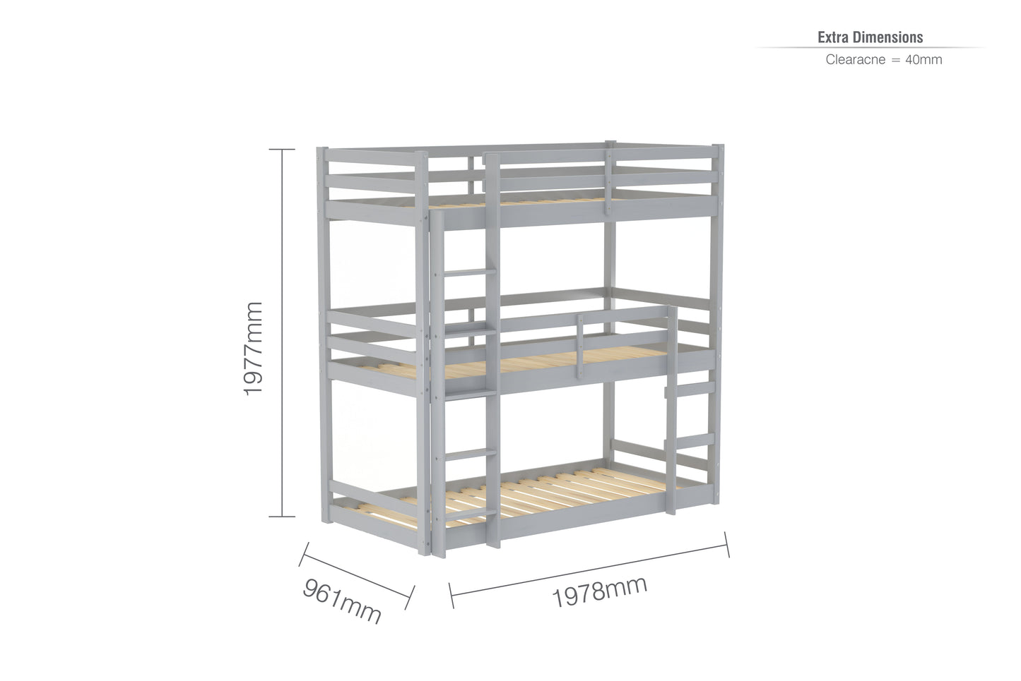 Tressa Triple Bunk Bed