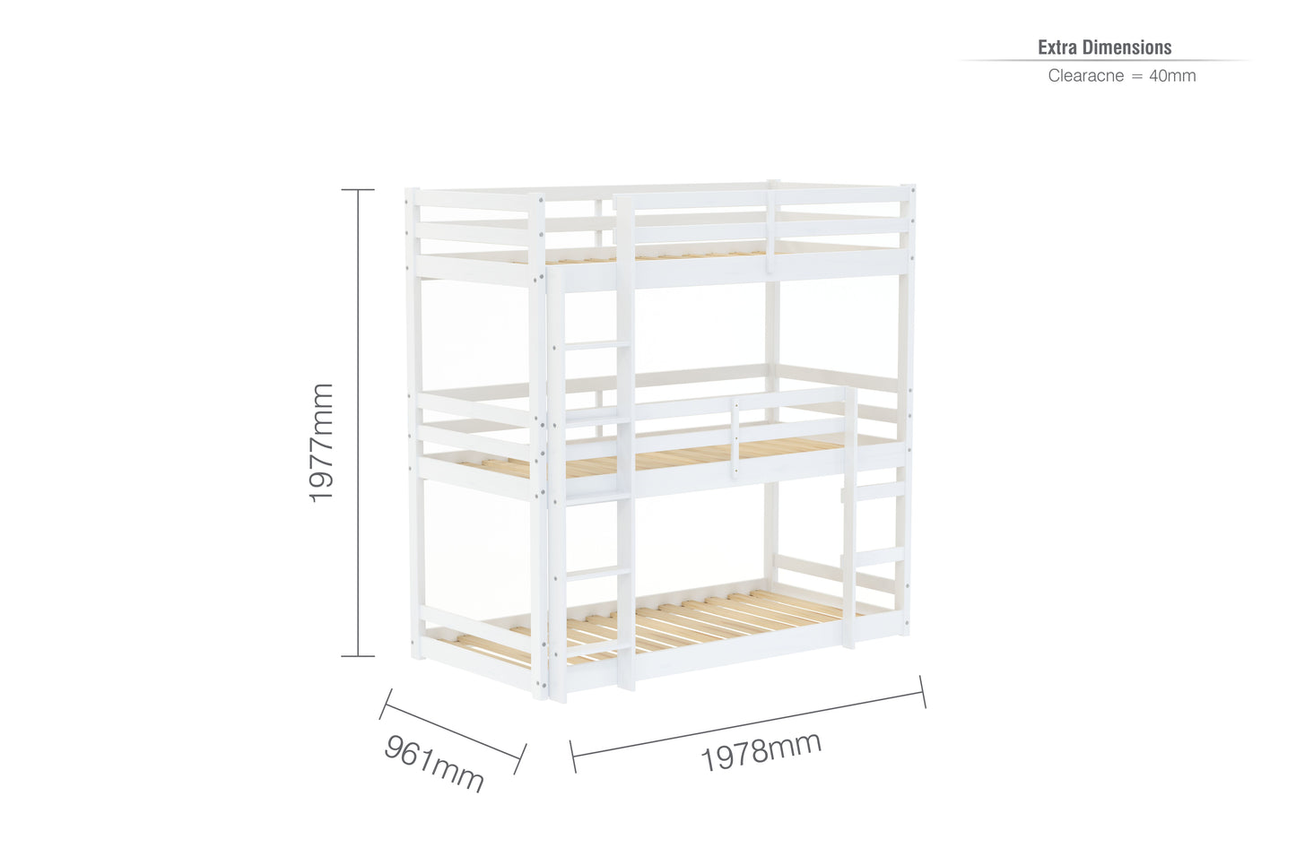 Tressa Triple Bunk Bed