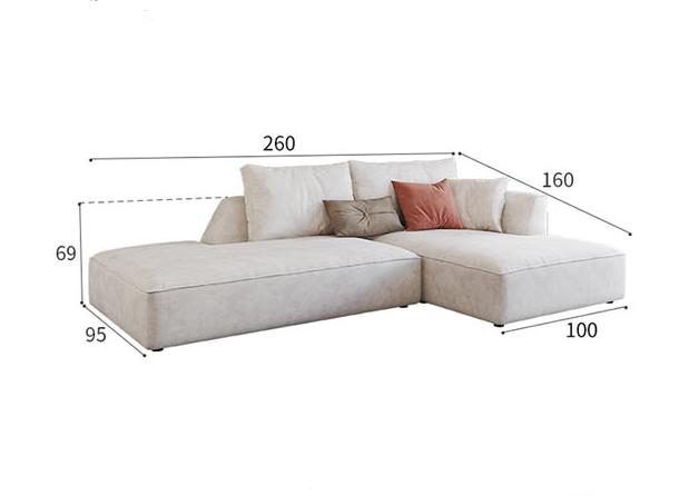 R77 Dexter Two Seater Corner Sofa, Leathaire