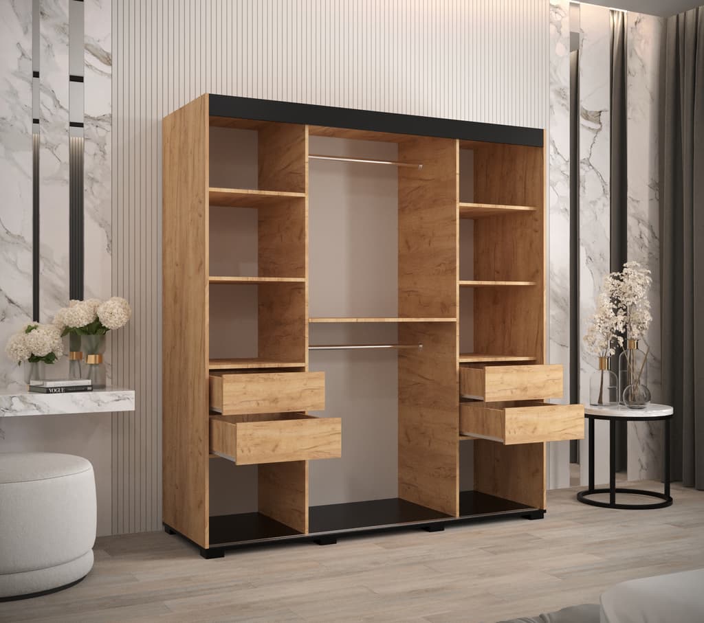 Bergamo V2 Sliding Door Wardrobe 180cm