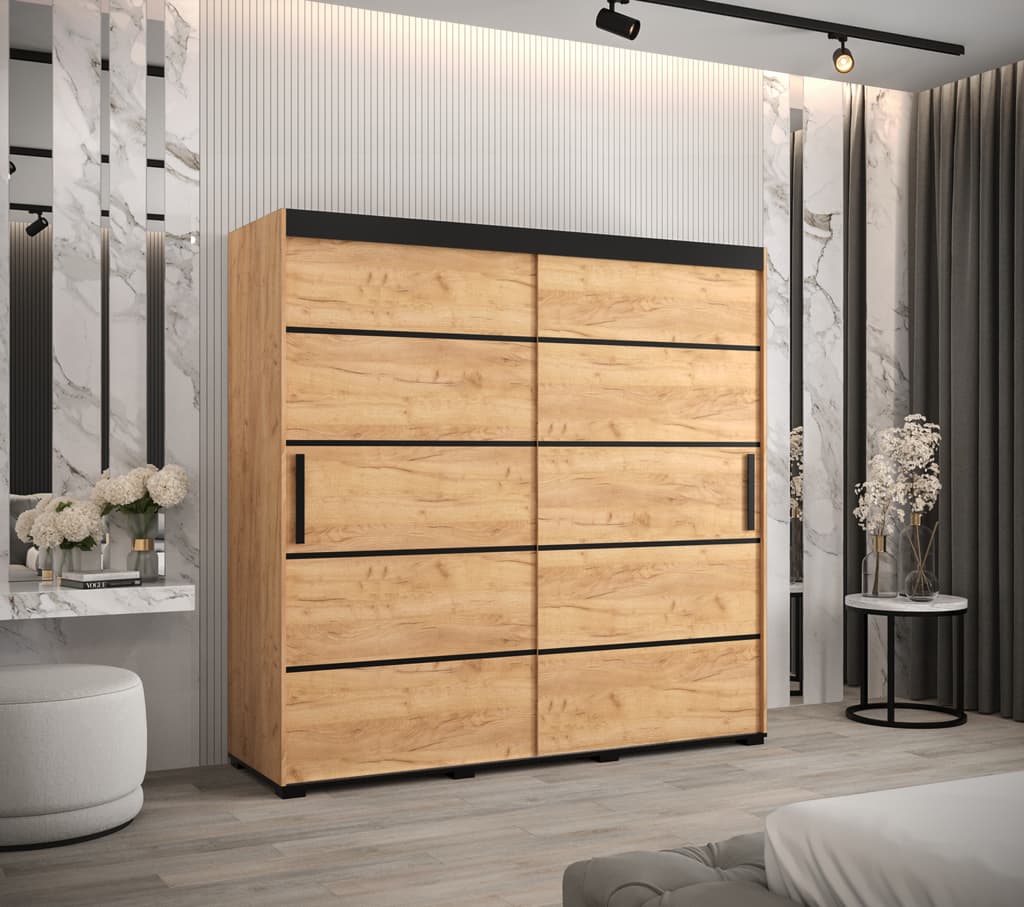 Bergamo V1 Sliding Door Wardrobe 200cm