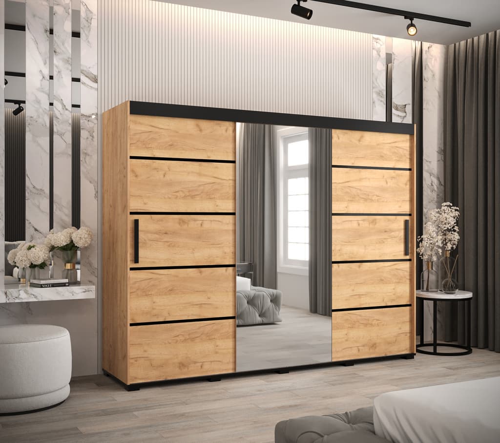 Bergamo V2 Sliding Door Wardrobe 250cm