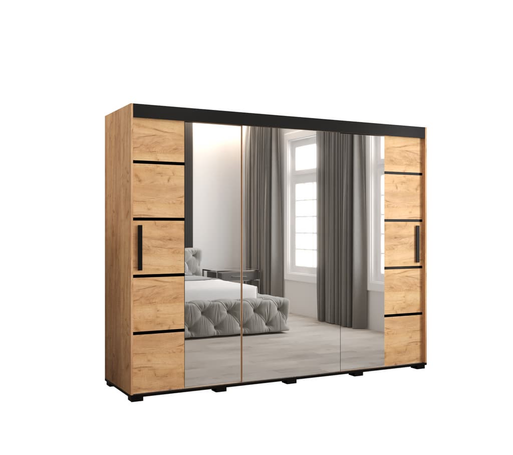 Bergamo V4 Sliding Door Wardrobe 250cm