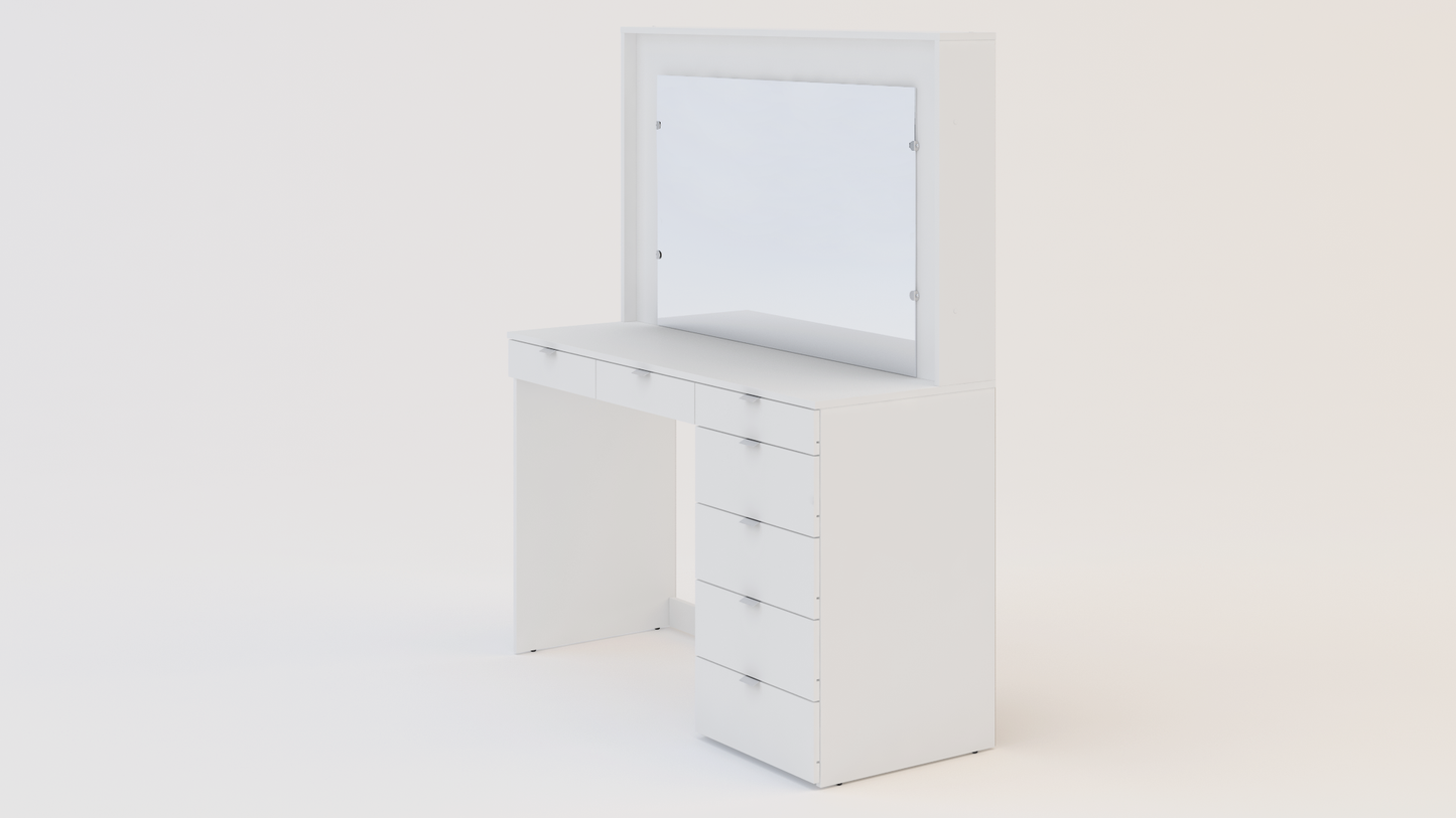 Ava 5 Drawer Dressing Table