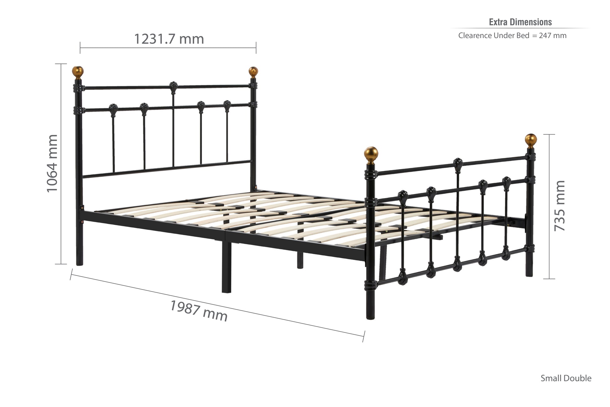 Atlas Small Double Bed