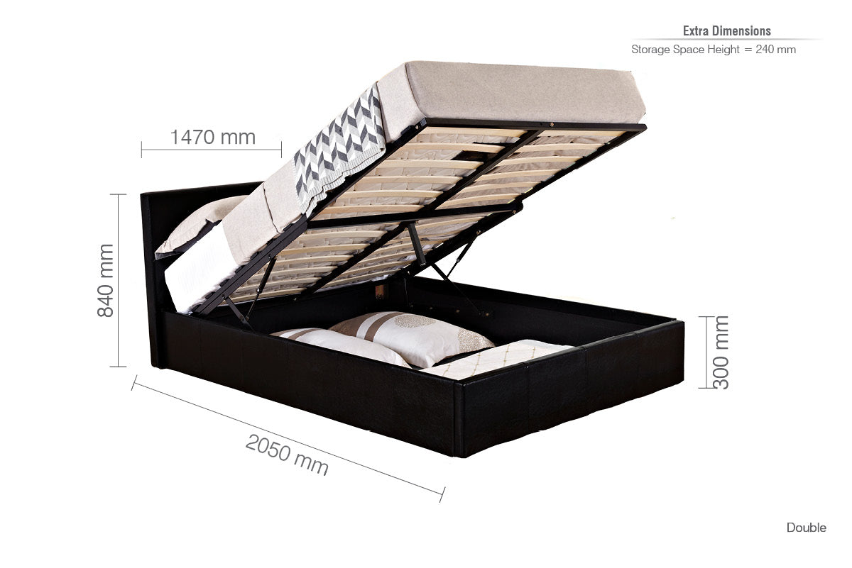 Berlin Double Ottoman Bed