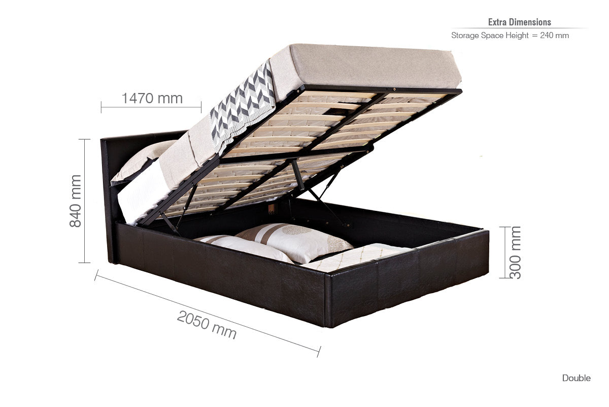 Berlin Double Ottoman Bed