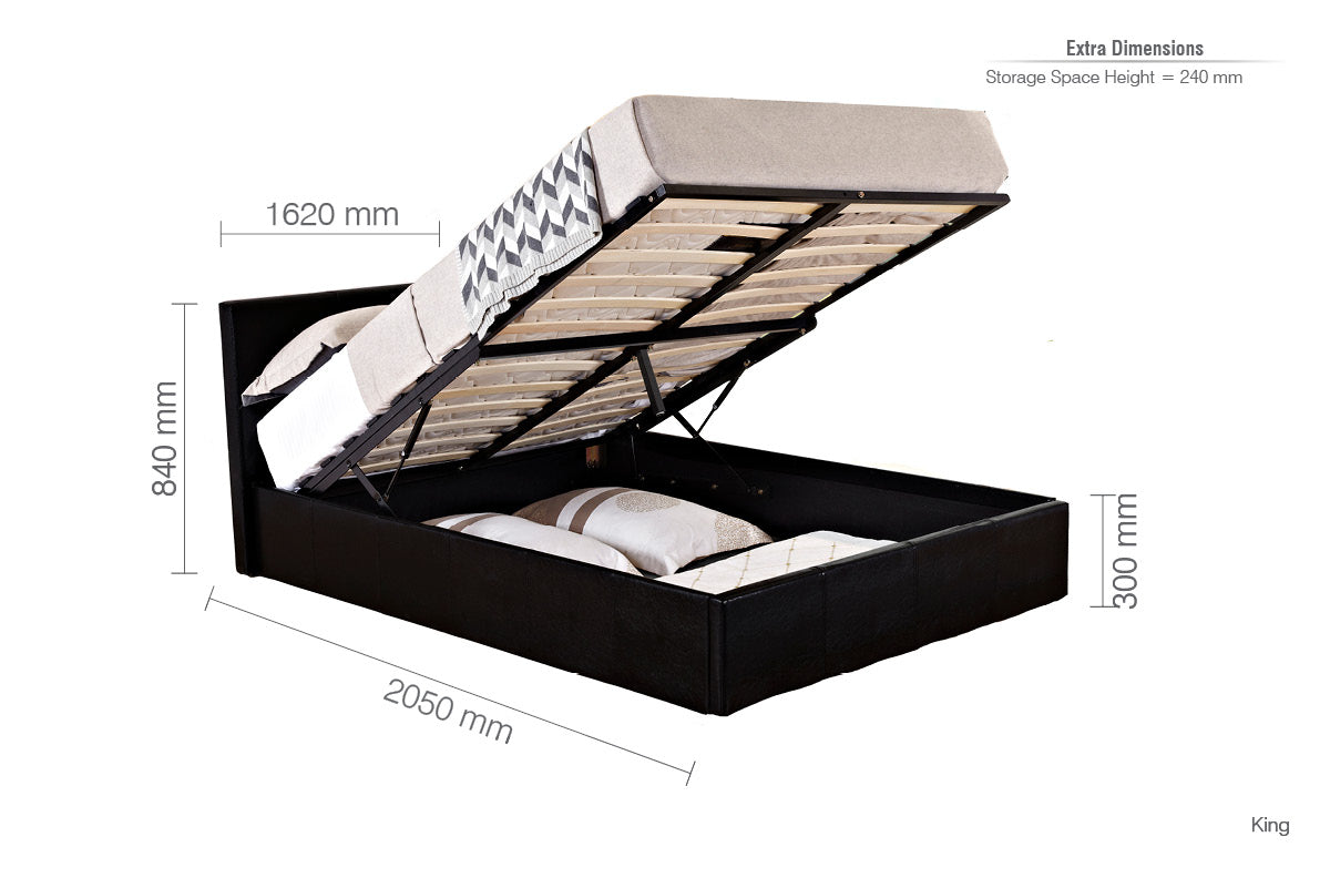 Berlin King Ottoman Bed