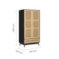 Croxley 2 Door 1 Drawer Rattan Wardrobe