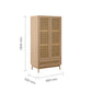 Croxley 2 Door 1 Drawer Rattan Wardrobe