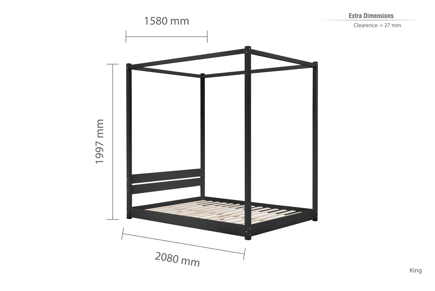 Darwin Four Poster King Bed