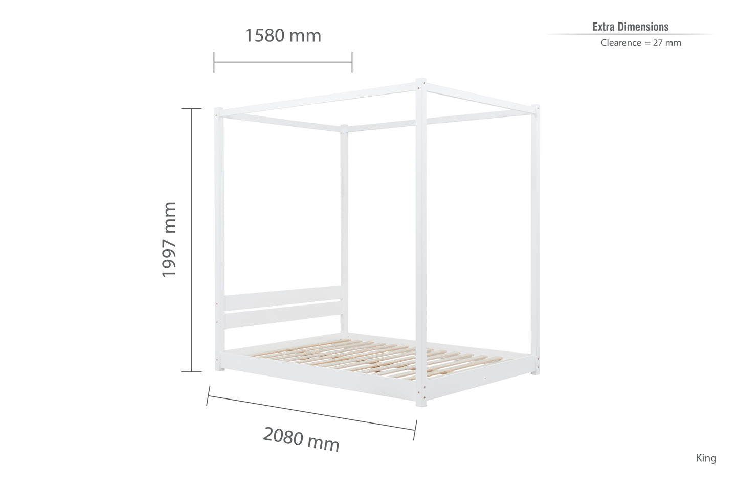 Darwin Four Poster King Bed