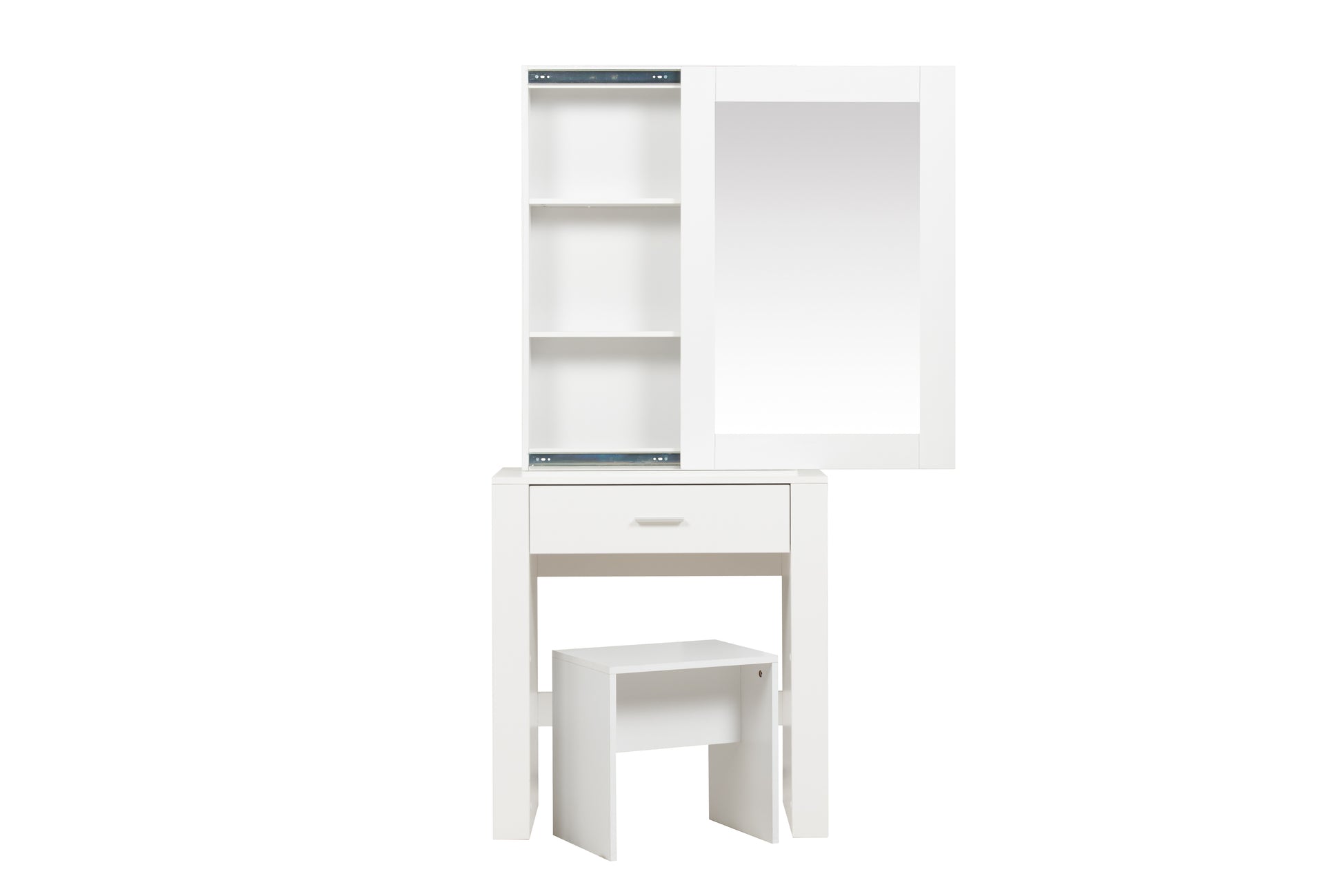 Evelyn 1 Drawer Sliding Mirror Dressing Table