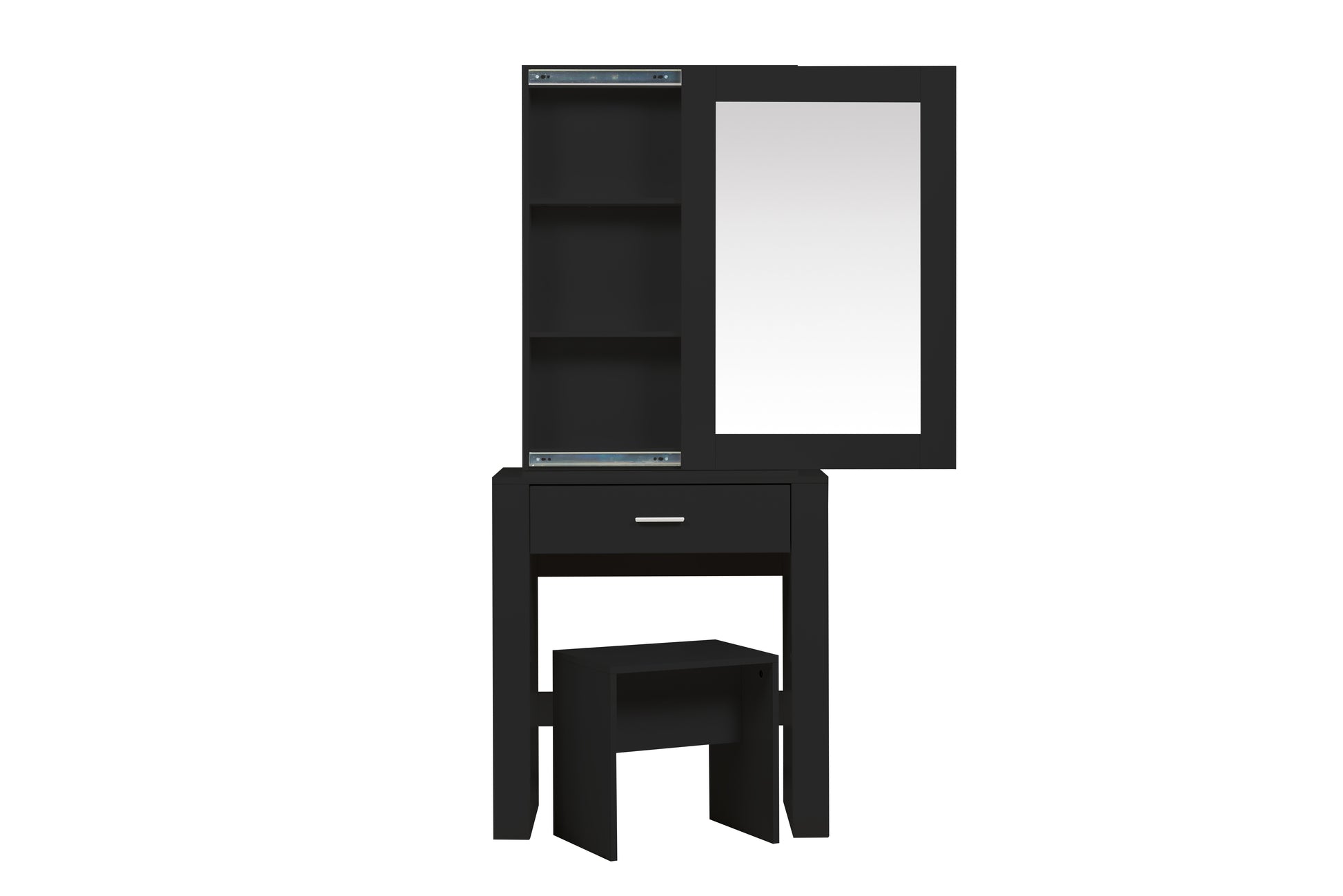 Evelyn 1 Drawer Sliding Mirror Dressing Table