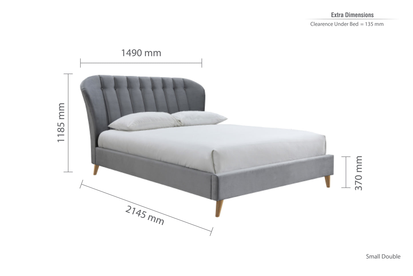 Elm Small Double Bed