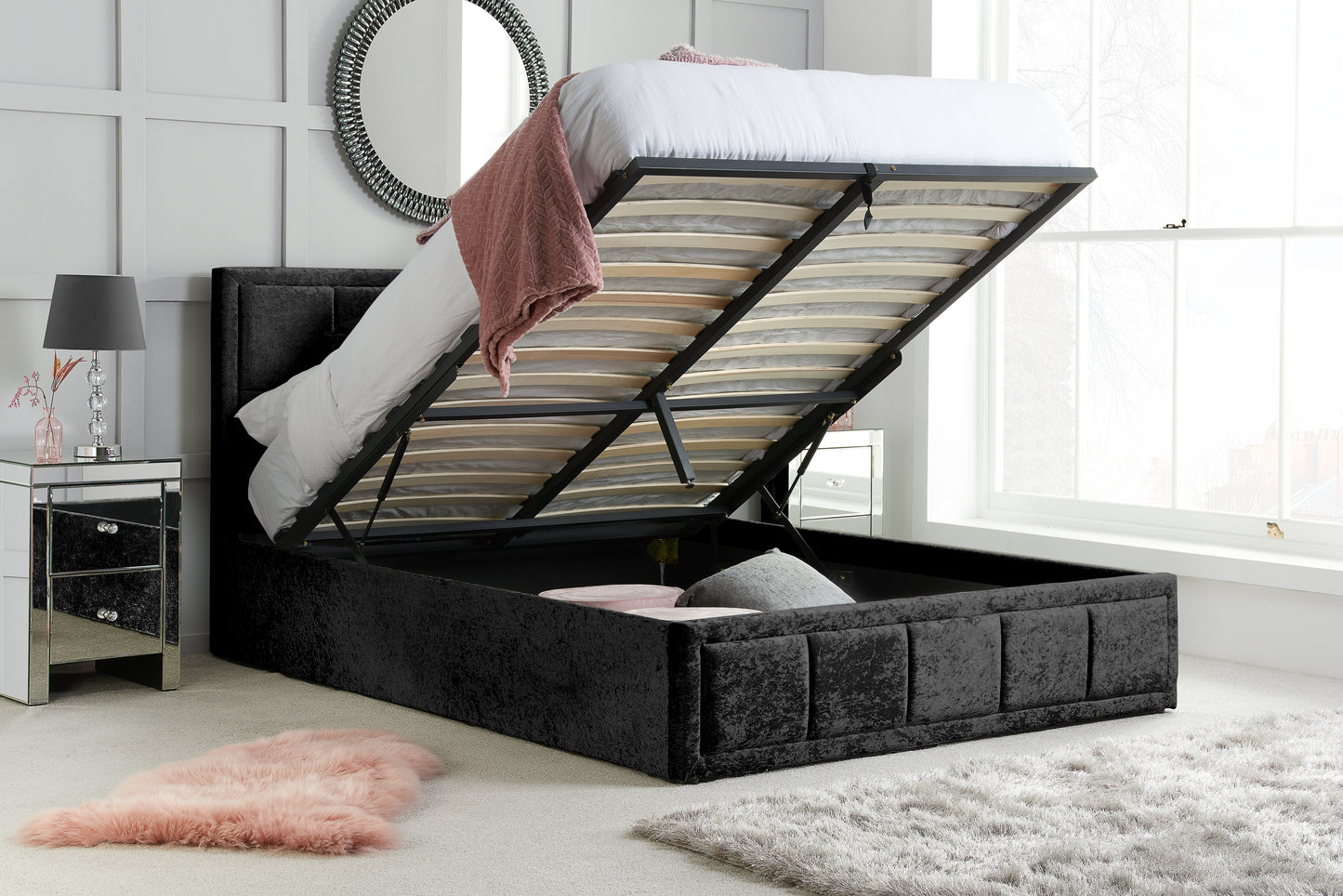 Hannover Double Ottoman Bed