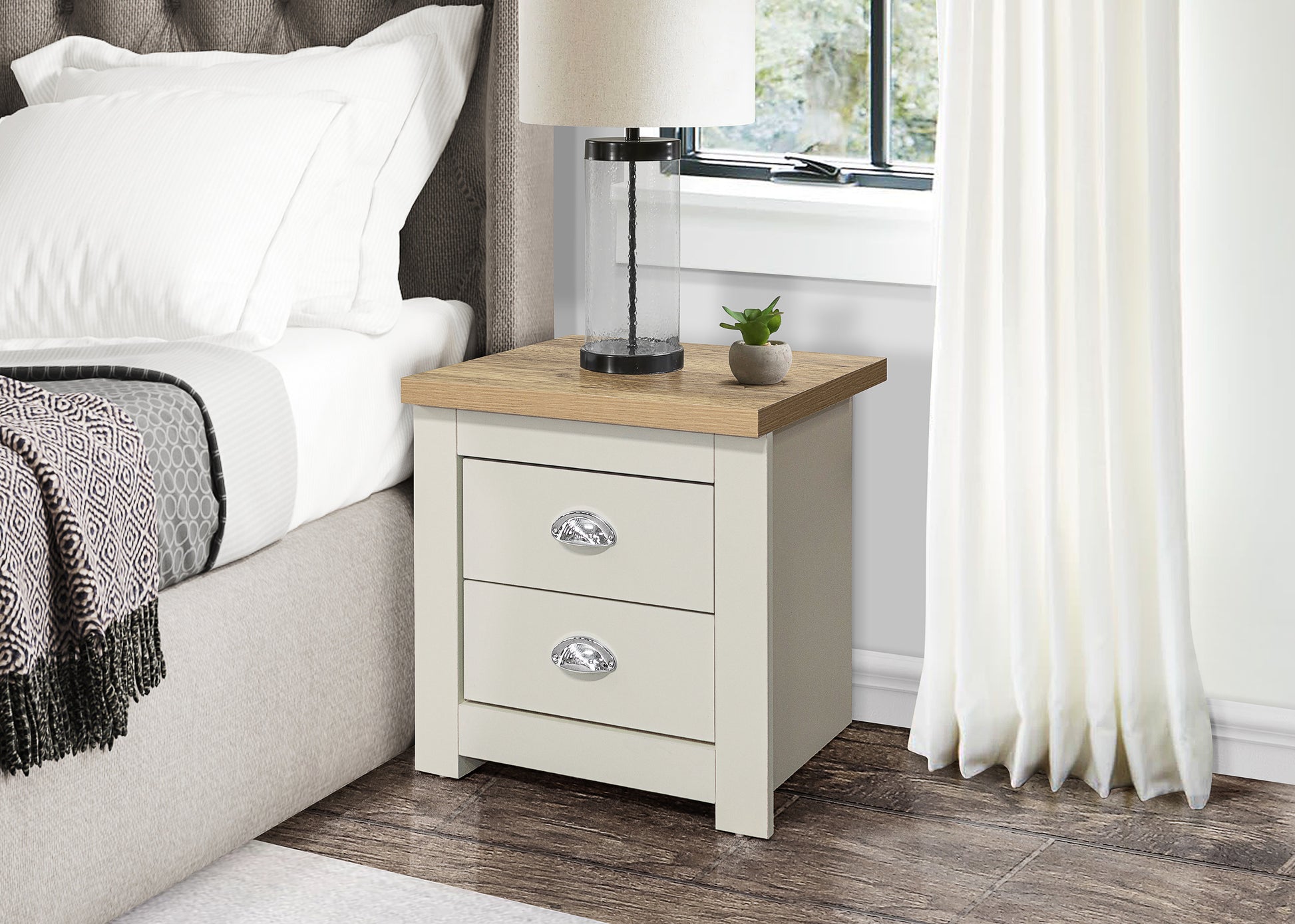 Highgate 2 Drawer Bedside