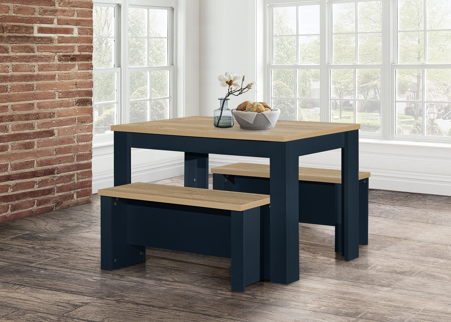 Highgate Dining Table & Bench Set