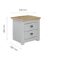 Highgate 2 Drawer Bedside