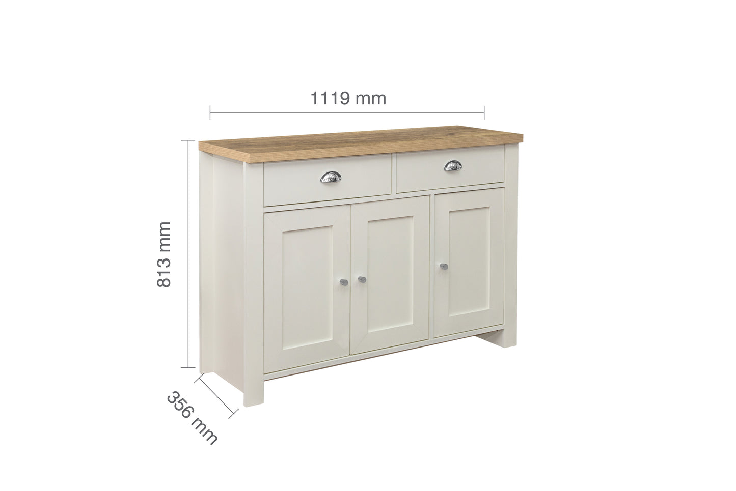 Highgate 3 Door 2 Drawer Sideboard