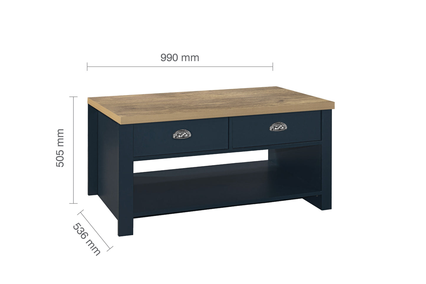 Highgate 2 Drawer Coffee Table