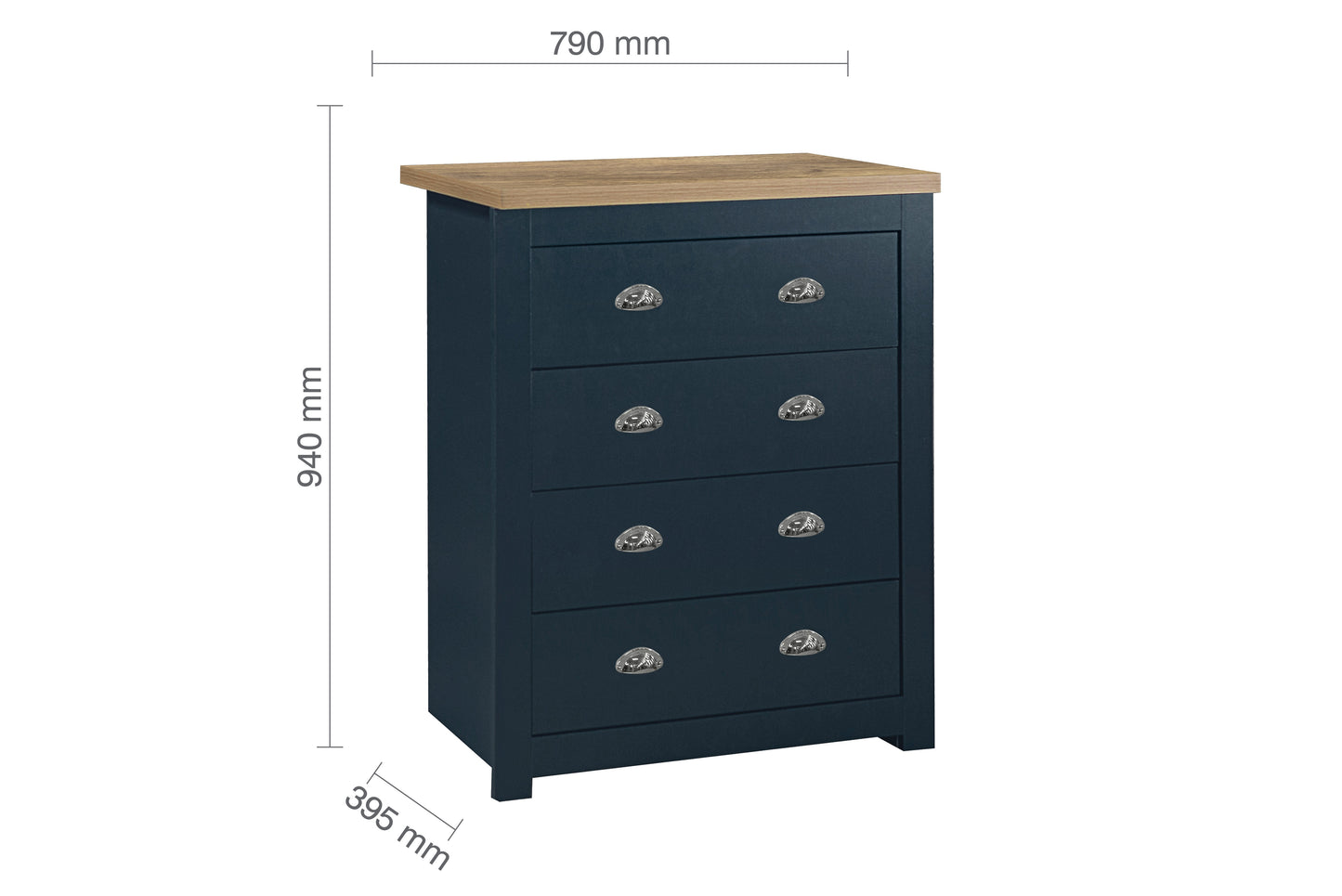 Highgate 4 Drawer Chest