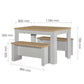 Highgate Dining Table & Bench Set