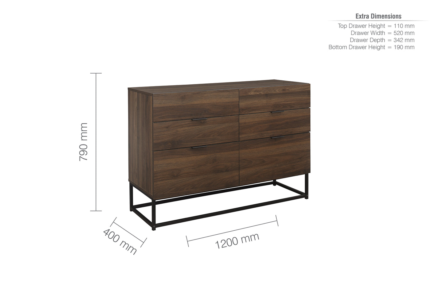 Houston 6 Drawer Chest